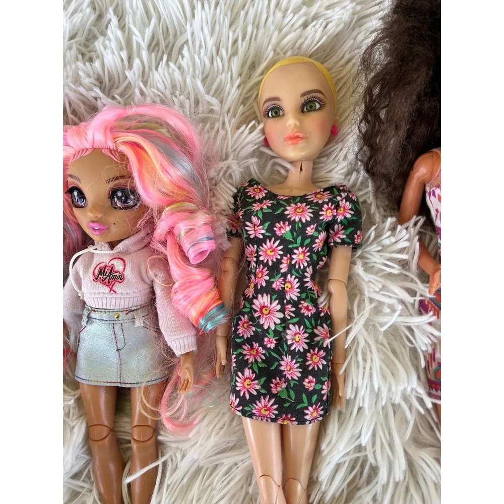 Rainbow High Kia Hart Barbie Christie Mixed Fashion Doll Lot‎ of 3 Custom OOAK
